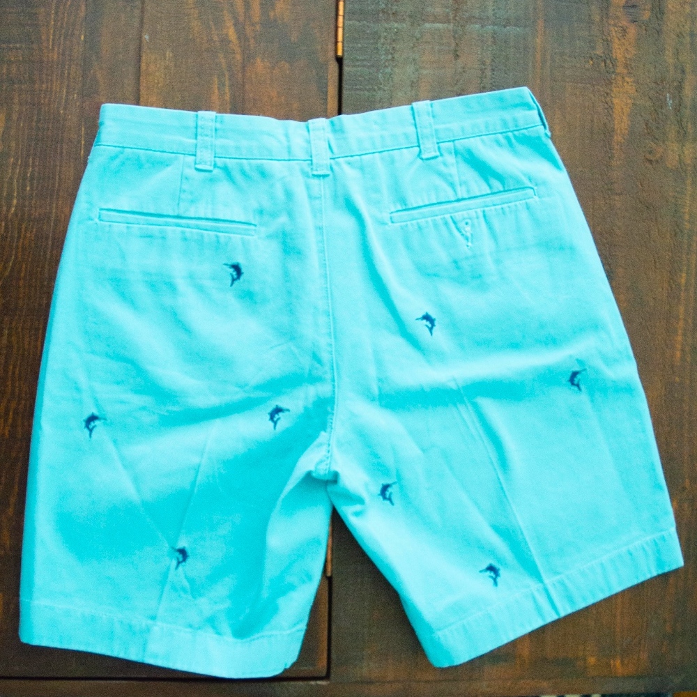 Jcrew Embroidered Swordfish Shorts